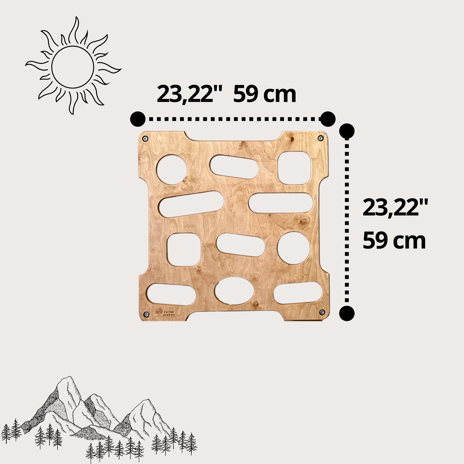 Montessori Kletterwand für Kinder von 2–10 Jahren | Holz Indoor-Spielplatz