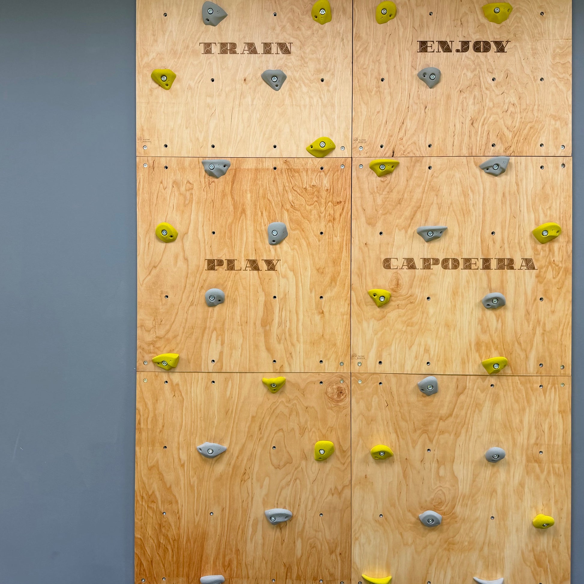 Montessori Climbing Wall for Kids with Holds – Wooden Climbing Wall from Birch Plywood, Finished with Linseed Oil & Beeswax