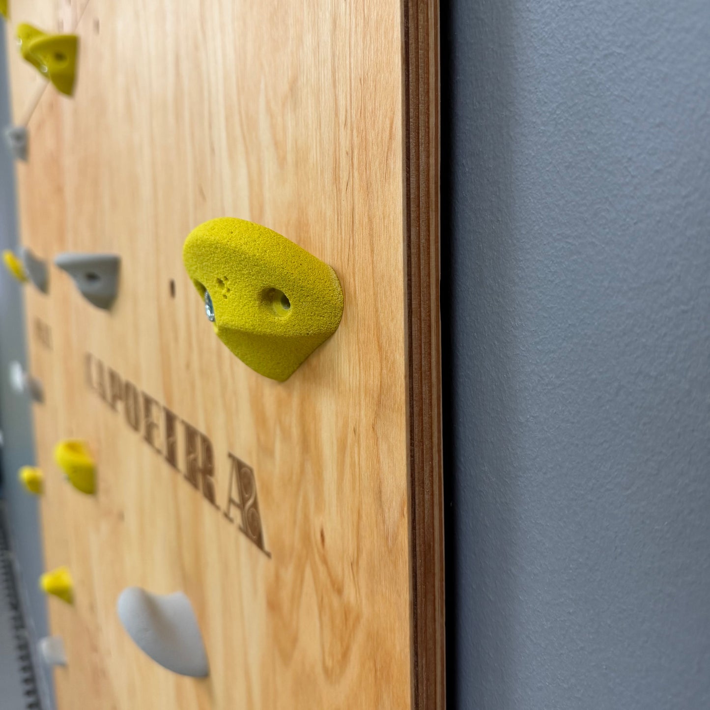 Montessori Climbing Wall for Kids with Holds – Wooden Climbing Wall from Birch Plywood, Finished with Linseed Oil & Beeswax