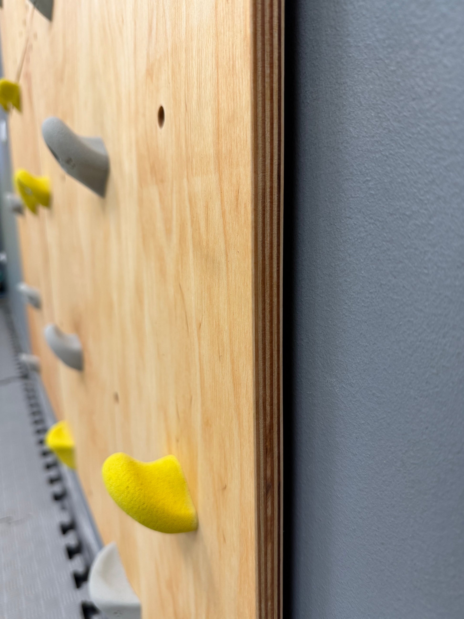 Montessori Climbing Wall for Kids with Holds – Wooden Climbing Wall from Birch Plywood, Finished with Linseed Oil & Beeswax