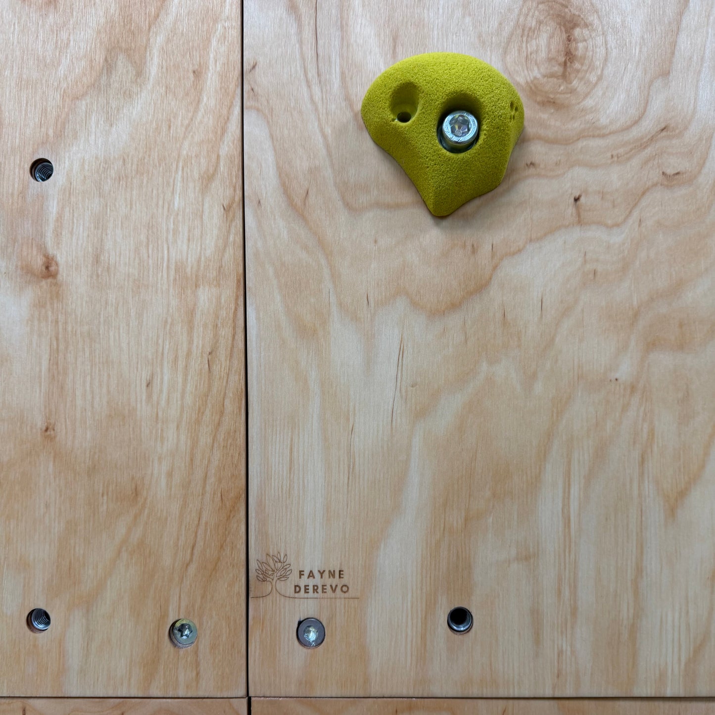 Montessori Climbing Wall for Kids with Holds – Wooden Climbing Wall from Birch Plywood, Finished with Linseed Oil & Beeswax