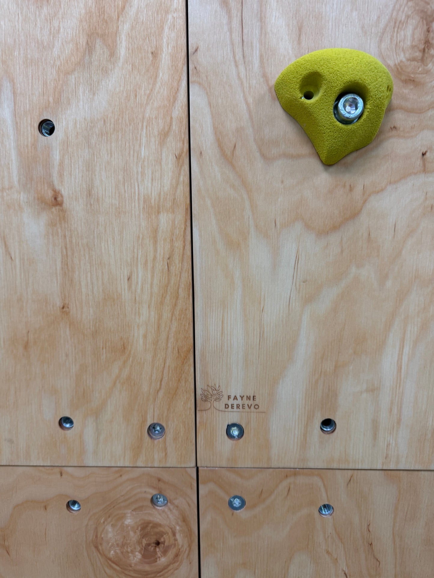 Montessori Climbing Wall for Kids with Holds – Wooden Climbing Wall from Birch Plywood, Finished with Linseed Oil & Beeswax